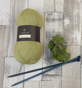 Isager Luxury Sock Yarn 100g - Apple Green